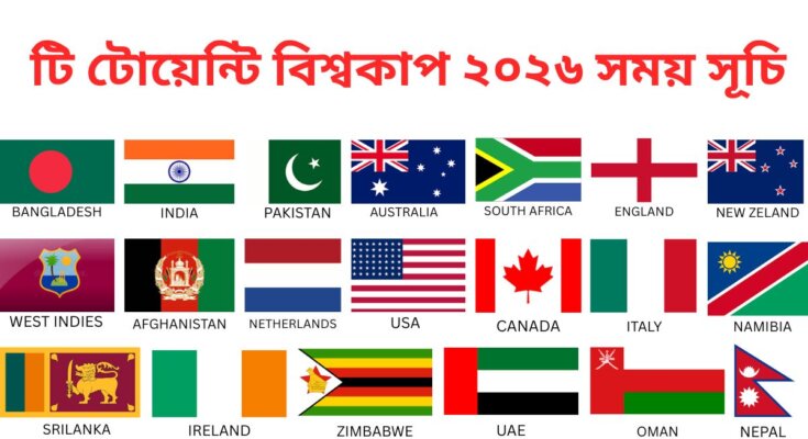 টি টোয়েন্টি বিশ্বকাপ ২০২৬ সময় সূচি