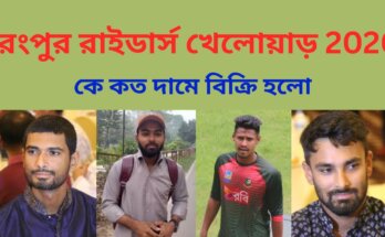 রংপুর রাইডার্স খেলোয়াড় 2026