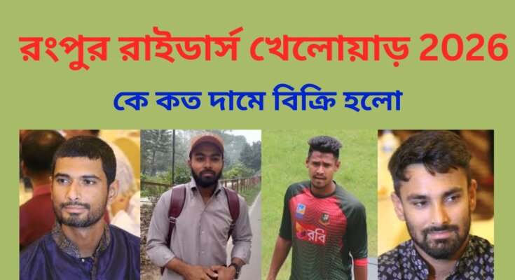 রংপুর রাইডার্স খেলোয়াড় 2026