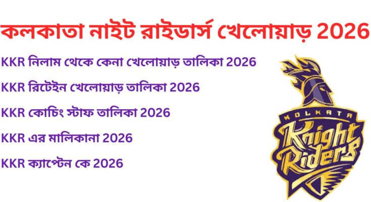কলকাতা নাইট রাইডার্স খেলোয়াড় 2026
