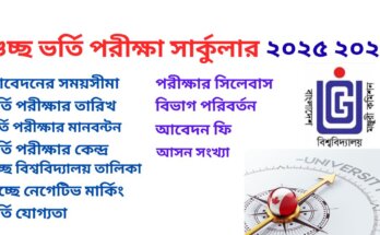গুচ্ছ ভর্তি পরীক্ষা সার্কুলার ২০২৫ ২০২৬