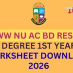 www NU ac bd result Degree 1st Year, marksheet download 2026.