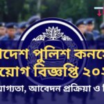 বাংলাদেশ পুলিশ কনস্টেবল নিয়োগ বিজ্ঞপ্তি ২০২৬, যোগ্যতা, আবেদন প্রক্রিয়া ও ফি
