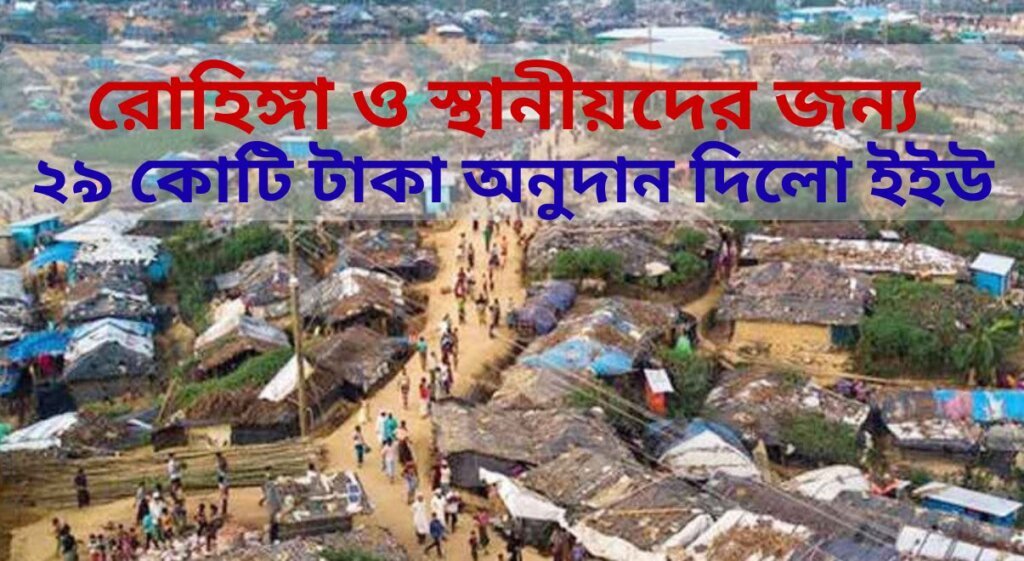 রোহিঙ্গা ও স্থানীয়দের জন্য ২৯ কোটি টাকা অনুদান দিলো ইইউ: