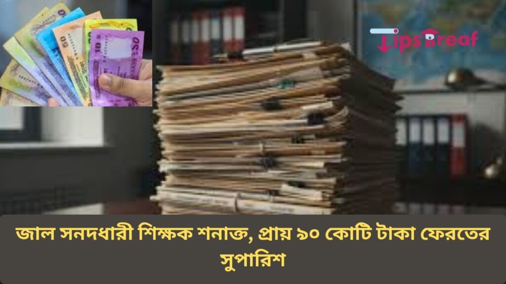 জাল সনদধারী শিক্ষক শনাক্ত, প্রায় ৯০ কোটি টাকা ফেরতের সুপারিশ