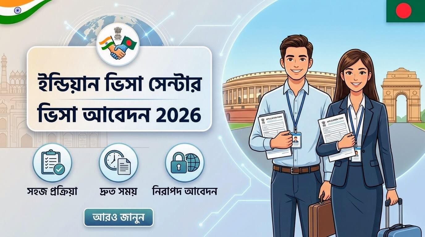 ইন্ডিয়ান ভিসা সেন্টার, ভিসা আবেদন 2026